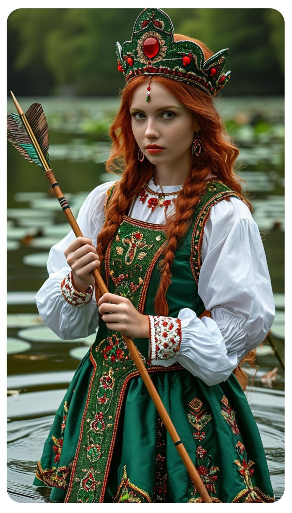 Nude girl Girls in Slavic costumes in Sakai